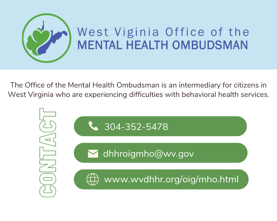 DHHR Highlights Mental Health Ombudsman as Part of Mental Health Month